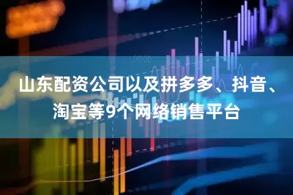 山东配资公司以及拼多多、抖音、淘宝等9个网络销售平台